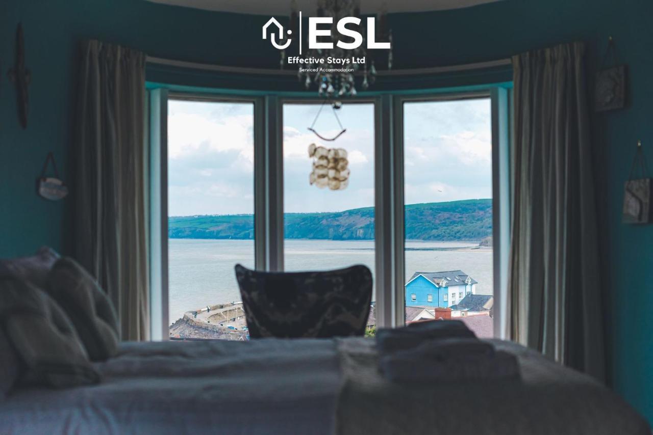 Beautiful En Suite 5 Bedroom Home With Sea Views New Quay  Exteriör bild